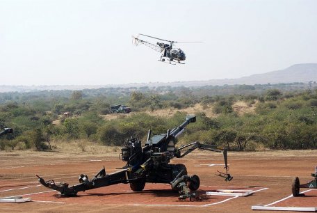 Dhanush 155 mm 45-calibre towed howitzer