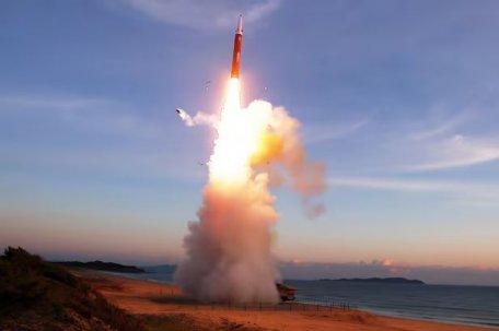 North Korean 700 km-Test Ballistic Missile
