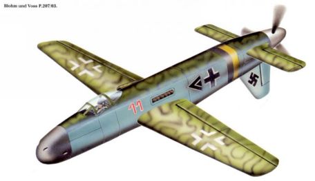Blohm and Voss Bv P.207 (SECRET WEAPONS OF THE LUFTWAFFE, WORLD WAR 2, X-PLANE) Blohm and Voss Bv P.207