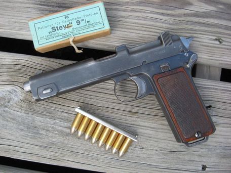 Steyr Model 1912 (M1912) / (Steyr-Hahn) (INTERWAR, WORLD WAR 1, WORLD WAR 2) Steyr Model 1912 (M1912) / (Steyr-Hahn)