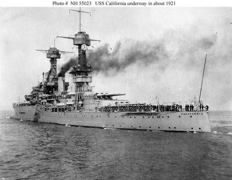 USS California (BB-44) (COLD WAR, PEARL HEARBOR, WORLD WAR 2) USS California (BB-44)