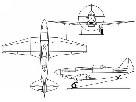 Pashinin I-21 (WORLD WAR 2, X-PLANE) Pashinin I-21